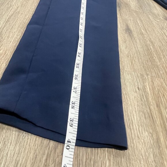 NWT Women's Sz. 2 Navy High Rise Pull-On Slimming Waist Flare Leg Pant w/Pockets - Picture 15 of 16